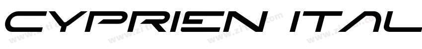 Cyprien Italic字体转换